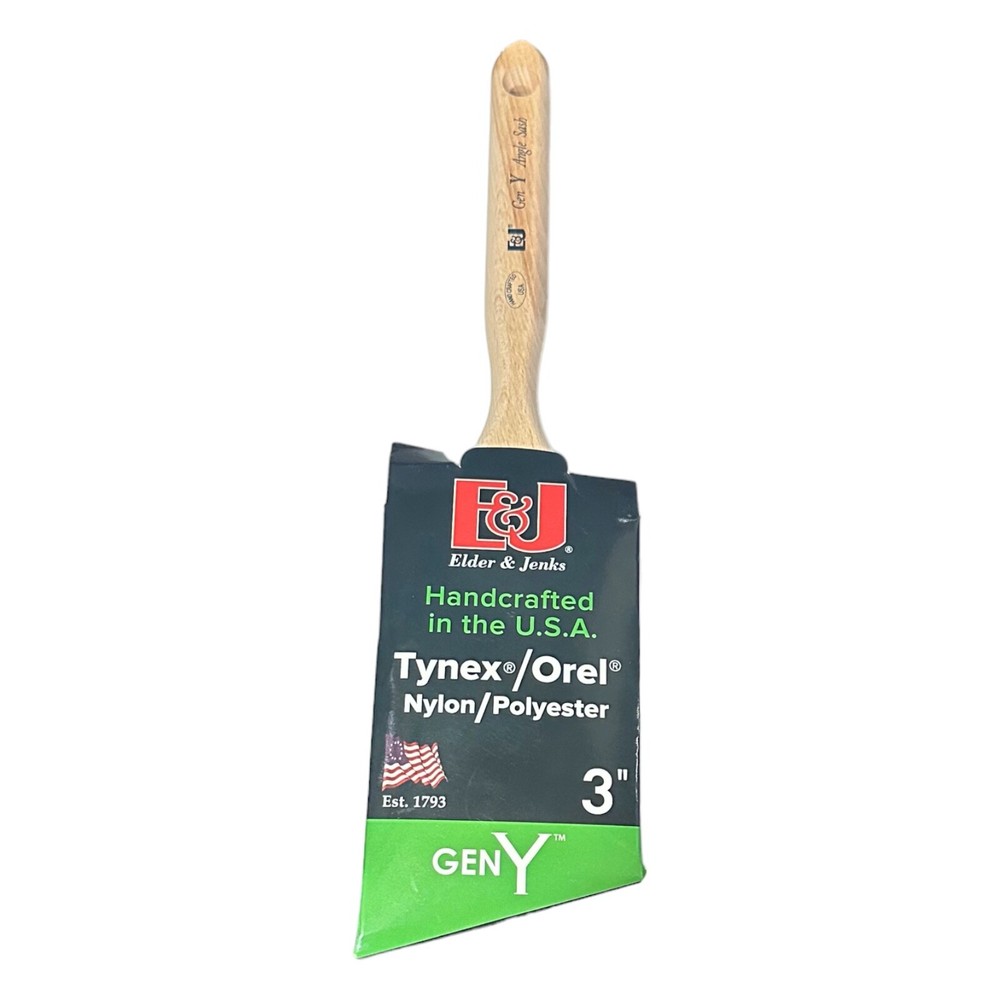 E42633 ELDER & JENKS GEN Y 3 INCH ANGLE NYLON POLYESTER PAINT BRUSH