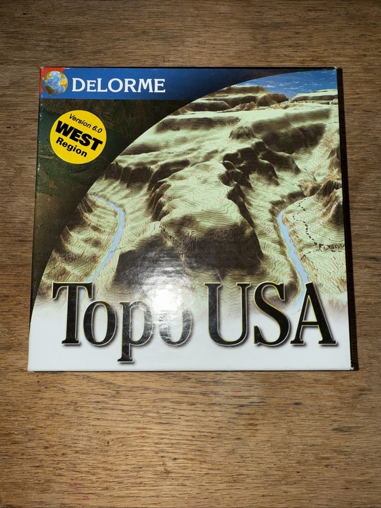 Delorme Mapping Topo USA Version 6.0 DVD ROM 2006