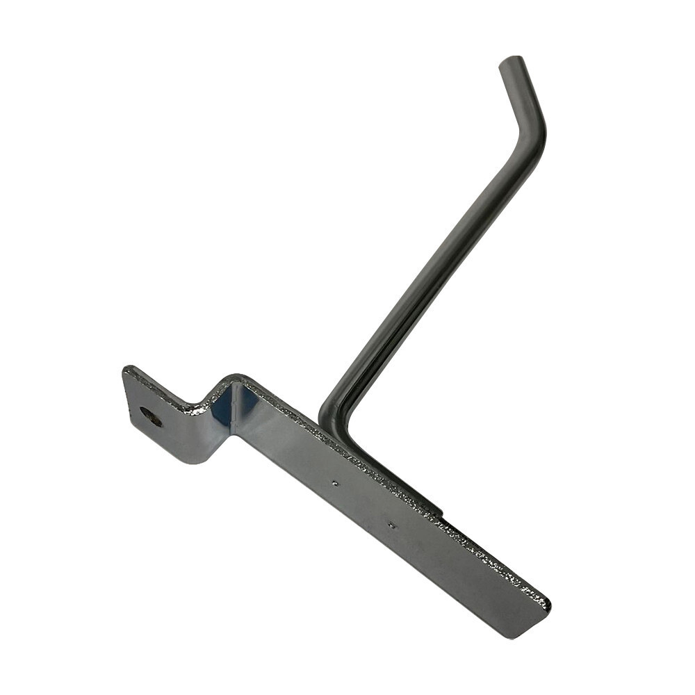 4" Slatwall Hook Panel Display Hooks, 1/4" Thickness Metal, Chrome - PACK 12