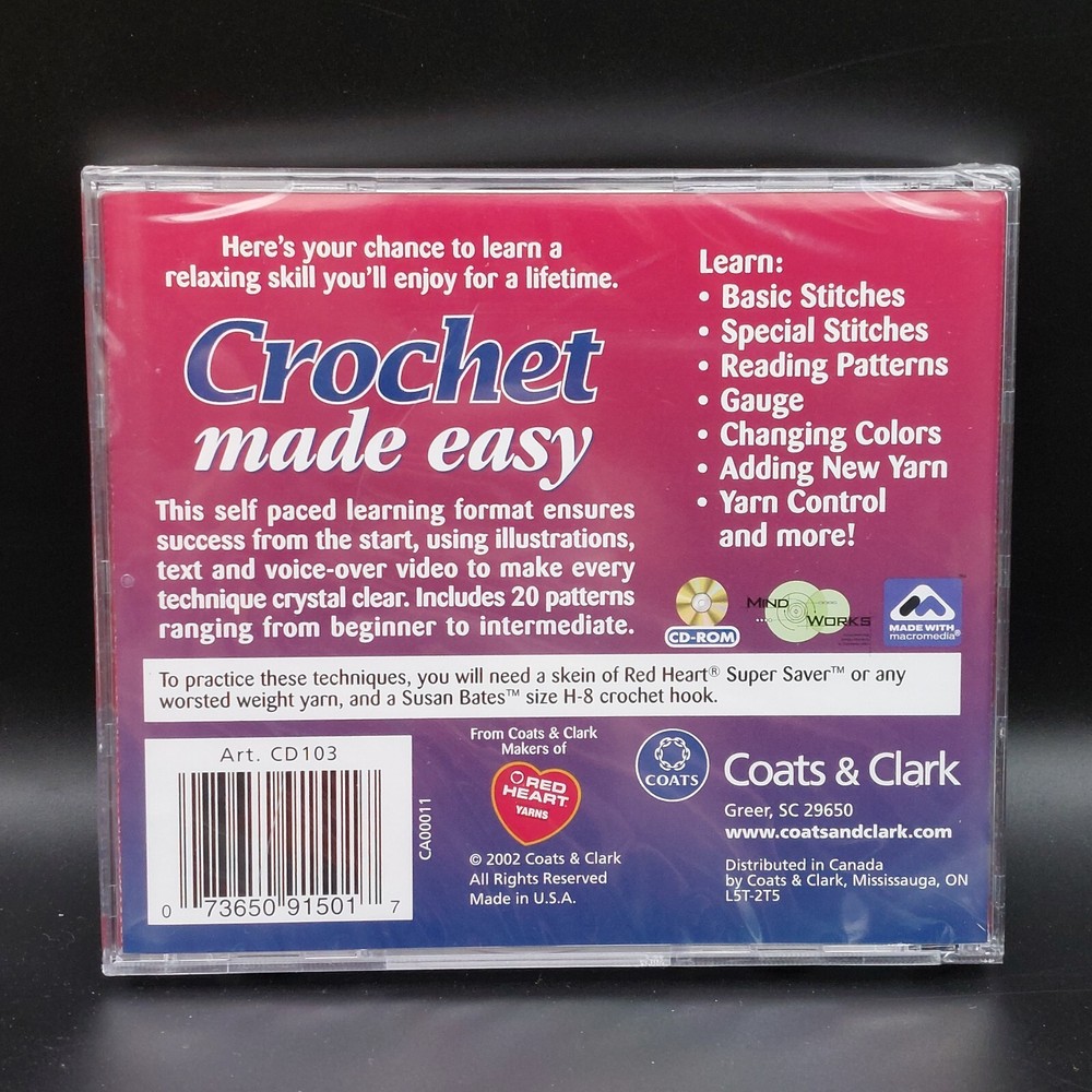 Coats Crochet Made Easy Interactive CD-ROM 2002