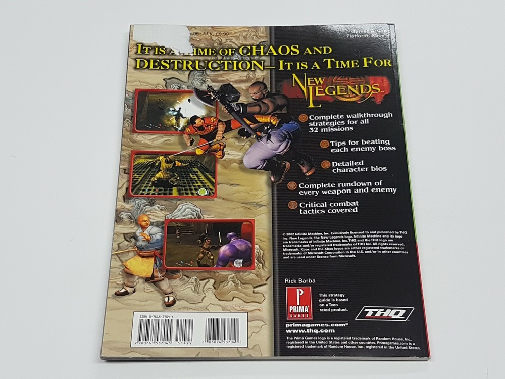 New Legends Prima Games Strategy Guide Book *damage/wear