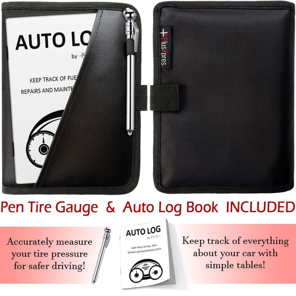 Glove Box Compartment Organizer - Car Document Holder - Owner Manual Case Po...