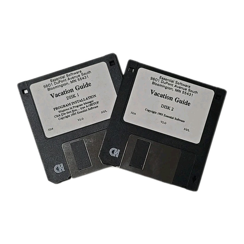 Vacation Guide Window PC Software 1995