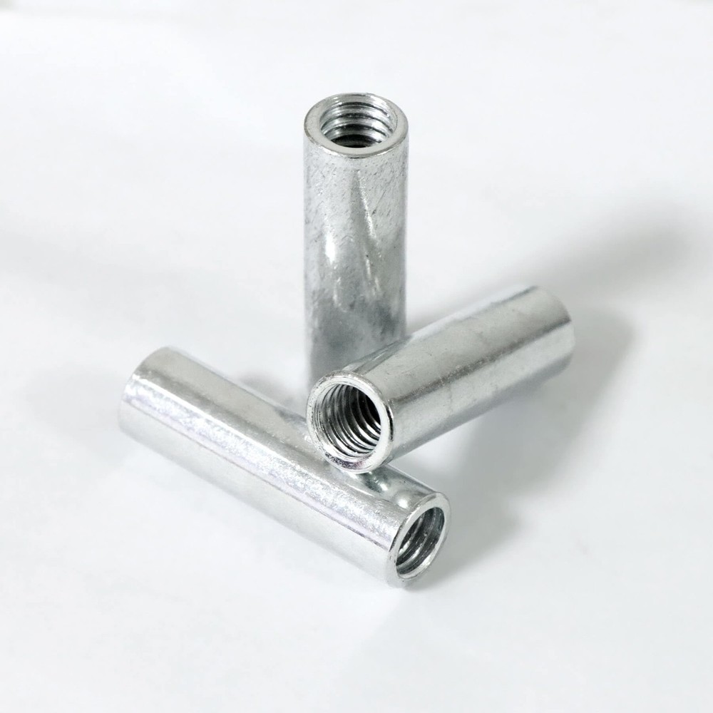 20 Packs 1/4"-20 Round Rod Coupling Nuts, UNC Threaded Round Connector Nuts，L...