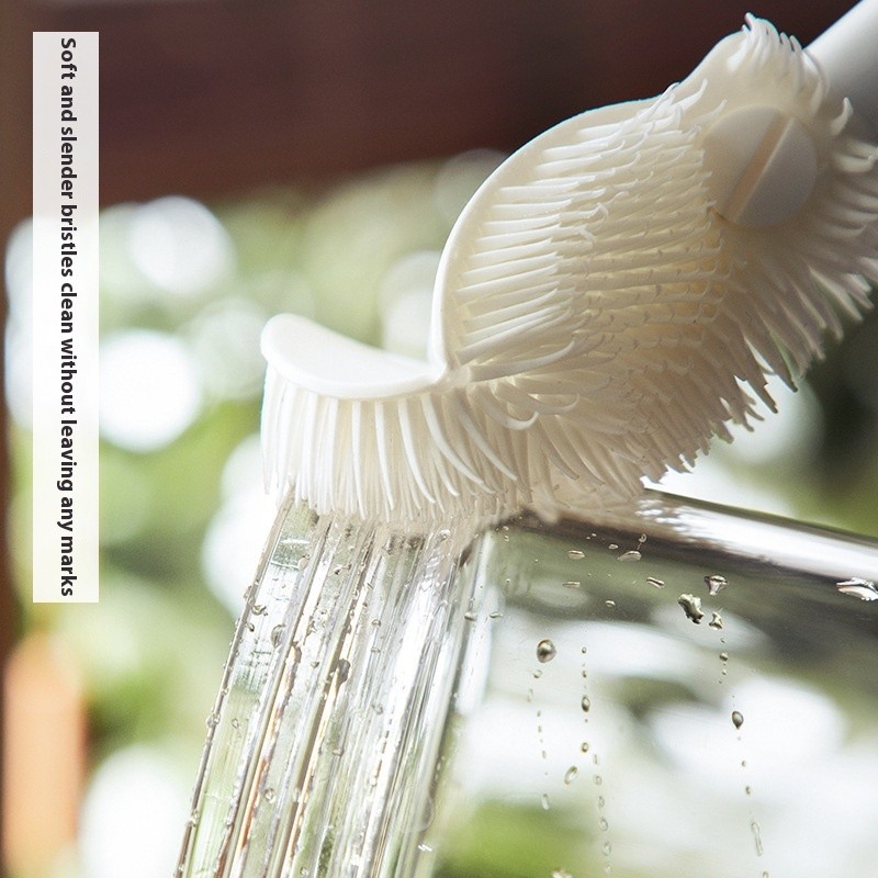 Bendable Long Handle Cup Brush –No Dead Angle Cleaning Tool for Bottles,Glasses