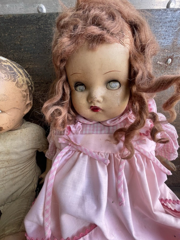 Haunted Doll Siblings Vintage Moving Eyes
