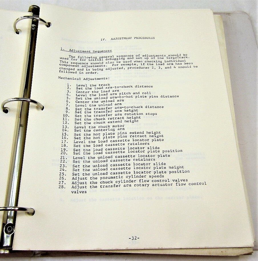 TargeTrack Wafer Processing System User's Guide 1987 Edition MTI