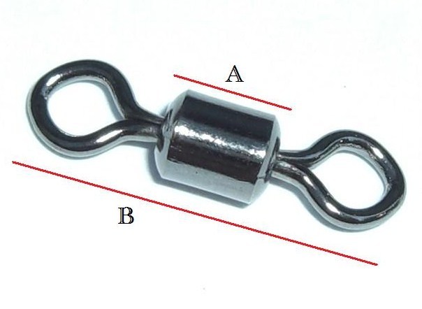 #4 Barrel swivels by Dblue 100pcs/pack