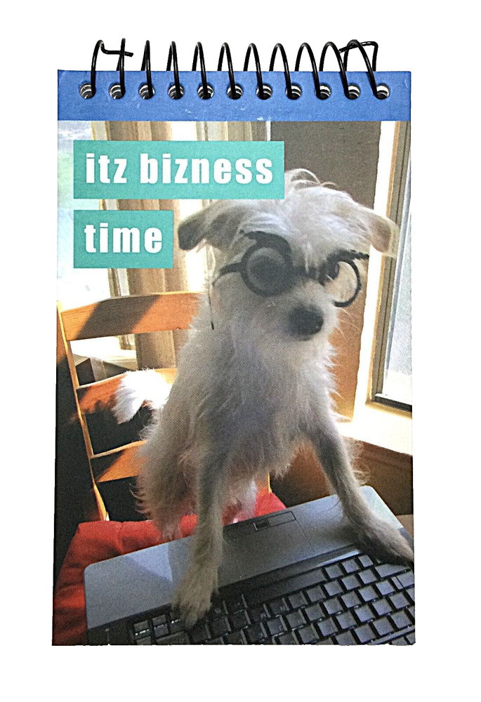 Dog themed Spiral Note Pad - 3.75" x 6" - 75 sheets