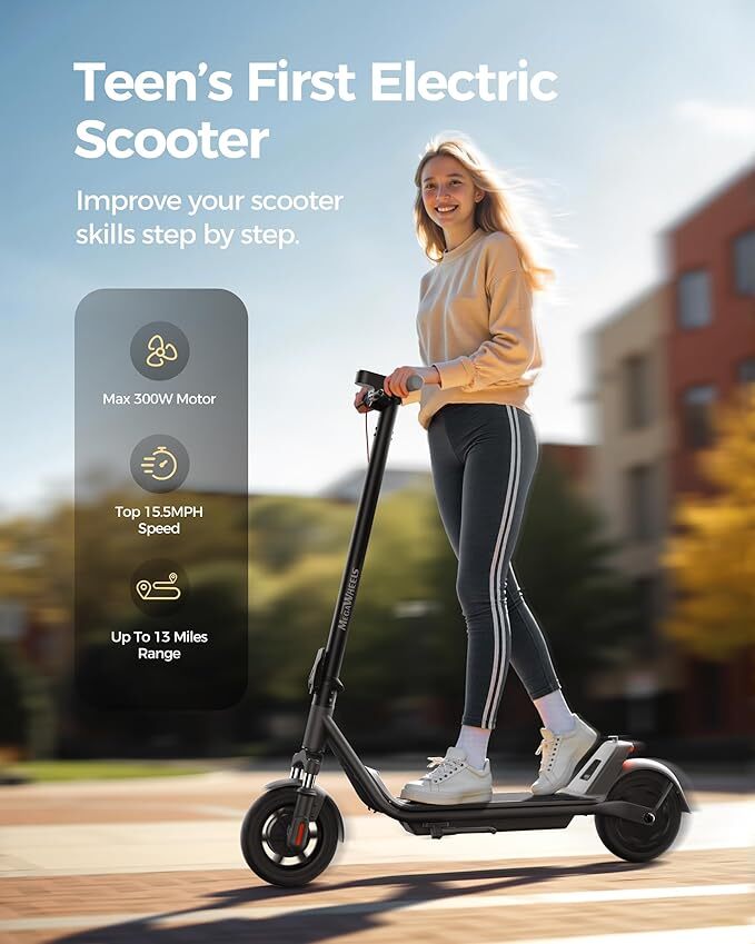 2026 Adults Electric Scooter Foldable Scooter +App &Double Shock Absorption 20KM