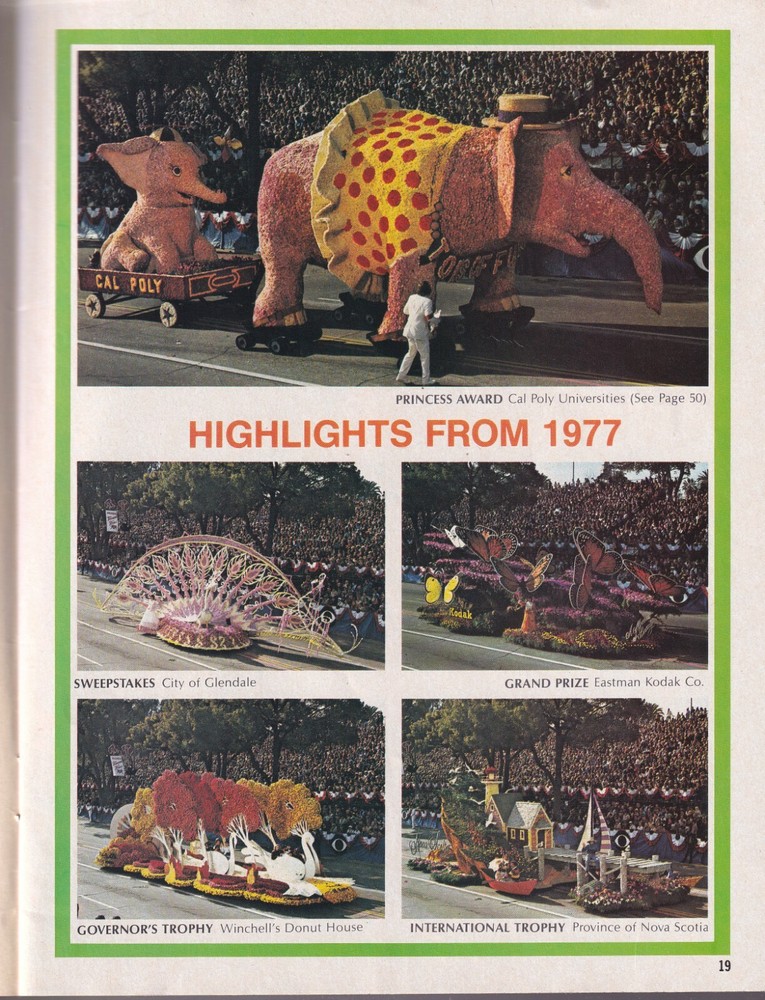 89th Rose Bowl Parade 1978 Souvenir Program