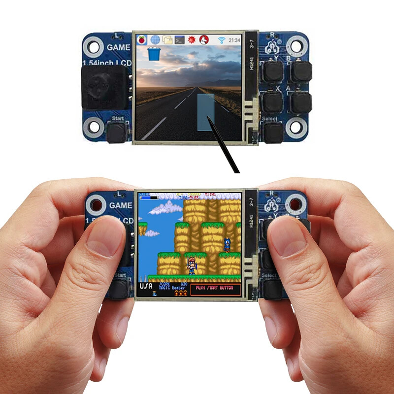 1.54 Inch TFT LCD Touch Screen Mini Game Console Display for Raspberry Pi Zero