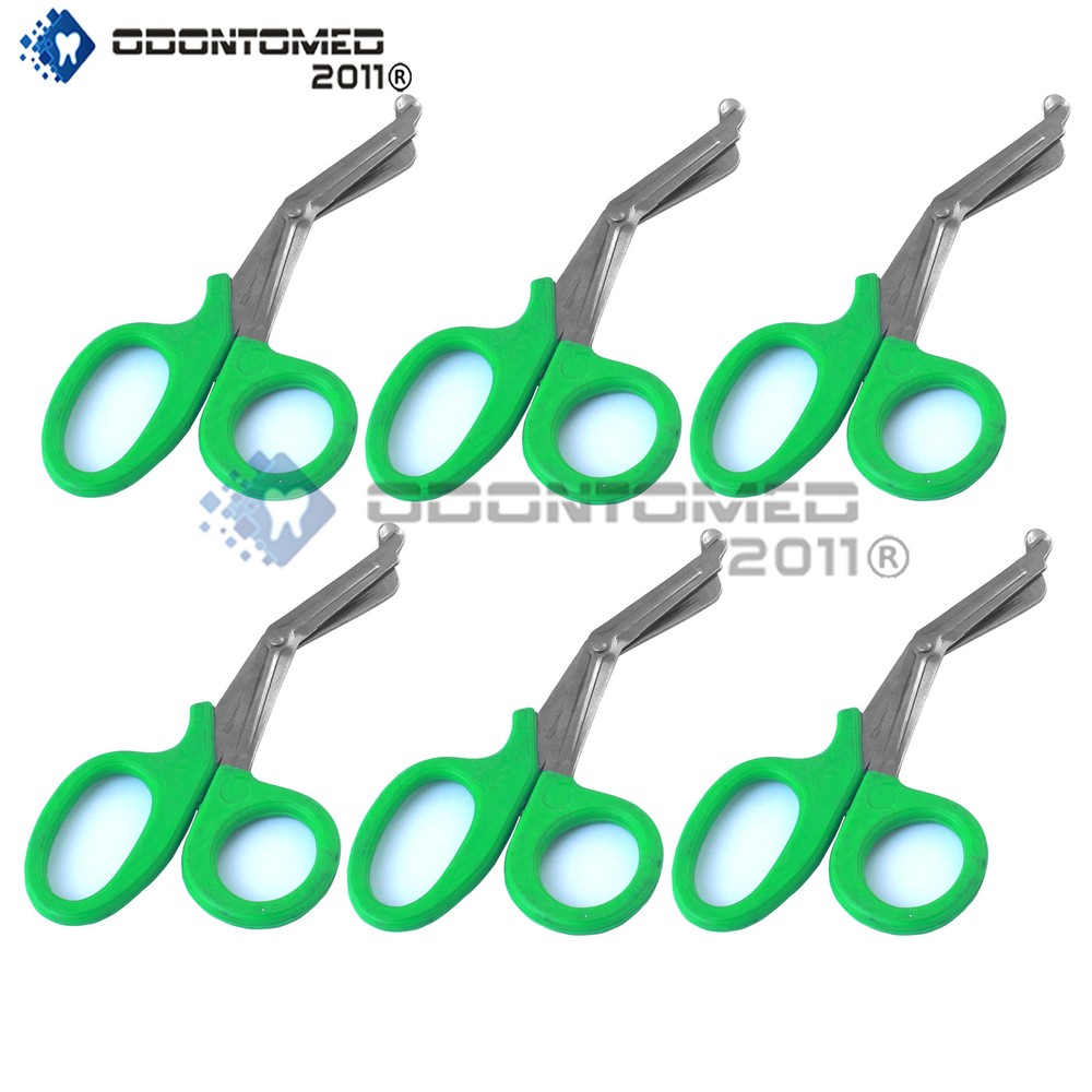 6 Green Emt Paramedic Bandage Shears Ems Scissors 7.5"