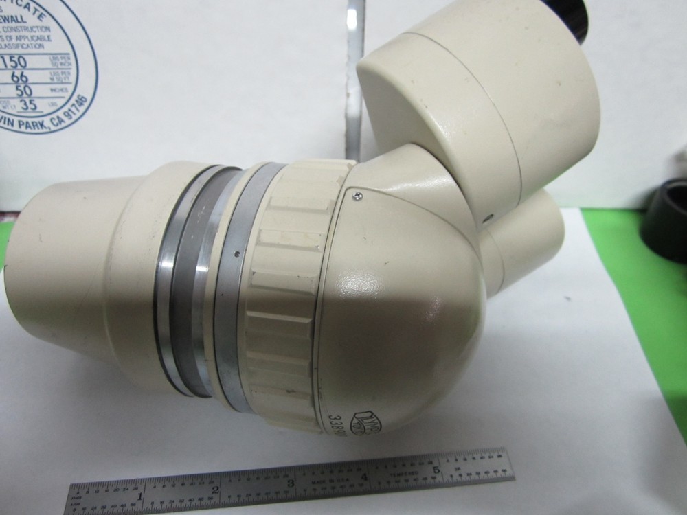 STEREO MICROSCOPE HEAD OLYMPUS PART 338909 OPTICS WITHOUT EYEPIECE BIN#L4-14