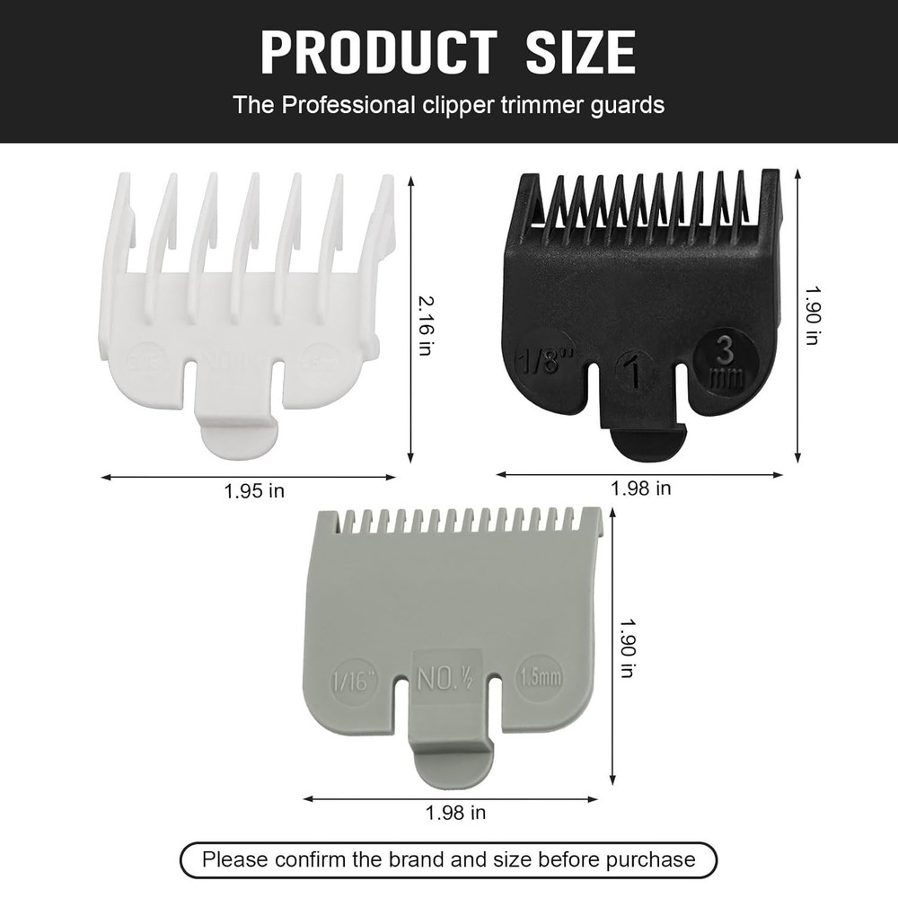Guard Replacement for Wahl Clipper Guards Set, Hair Trimmer Guards...