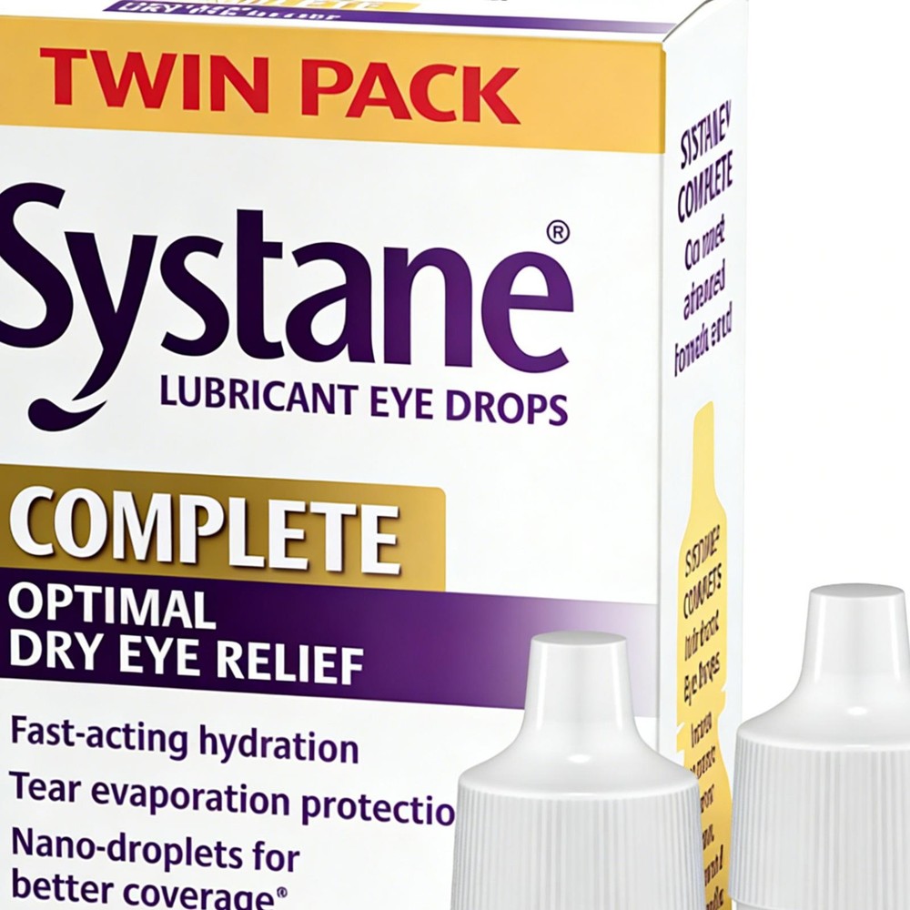Systane Complete Lubricant Eye Drops, Twin Pack 10ml x 2 bottles