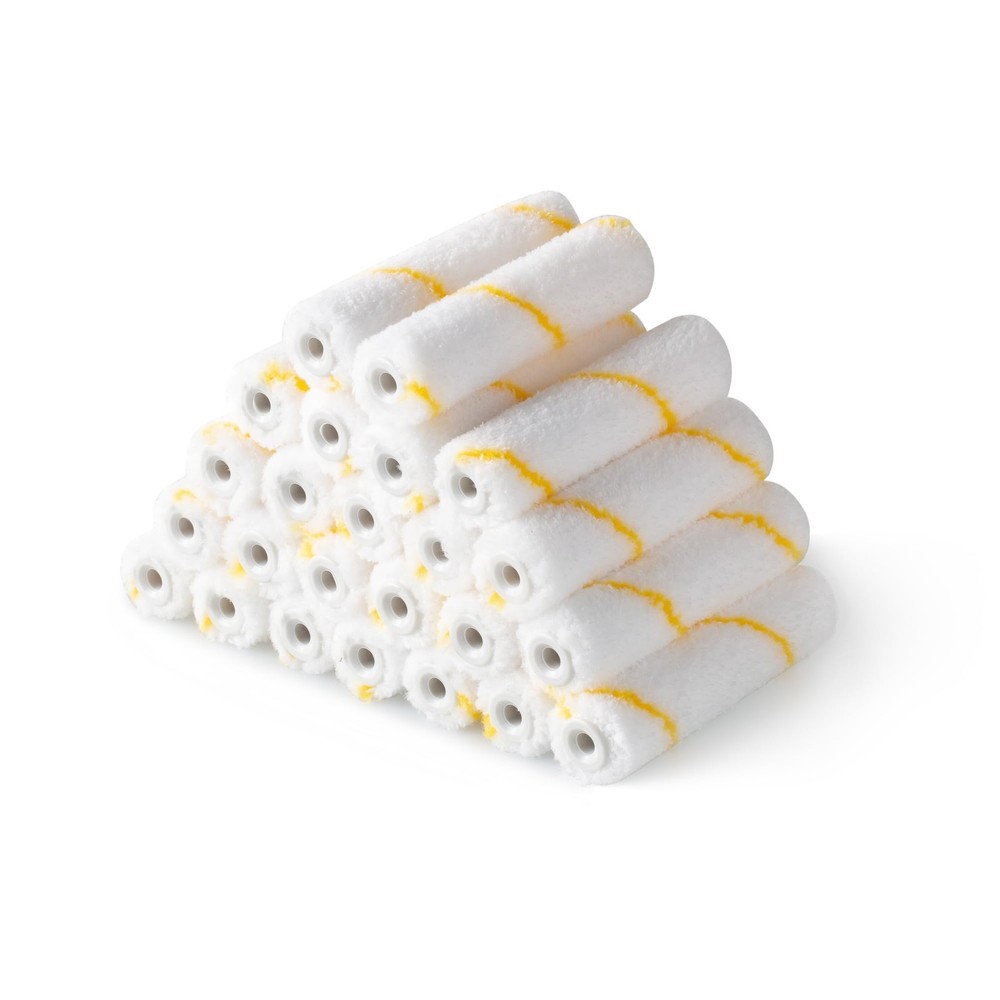 Voomey Microfiber Paint Roller Covers 4 Inch，1/3" Nap Mini Roller...