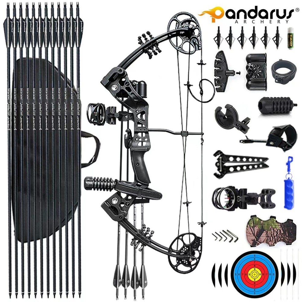 Compound Bow Set 15-45lbs for Pull Beginner and Teens Right Handed Adjustable...