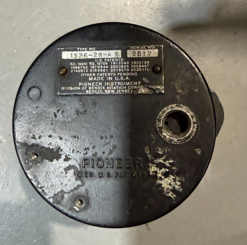 Vintage Bendix Pioneer Altimeter