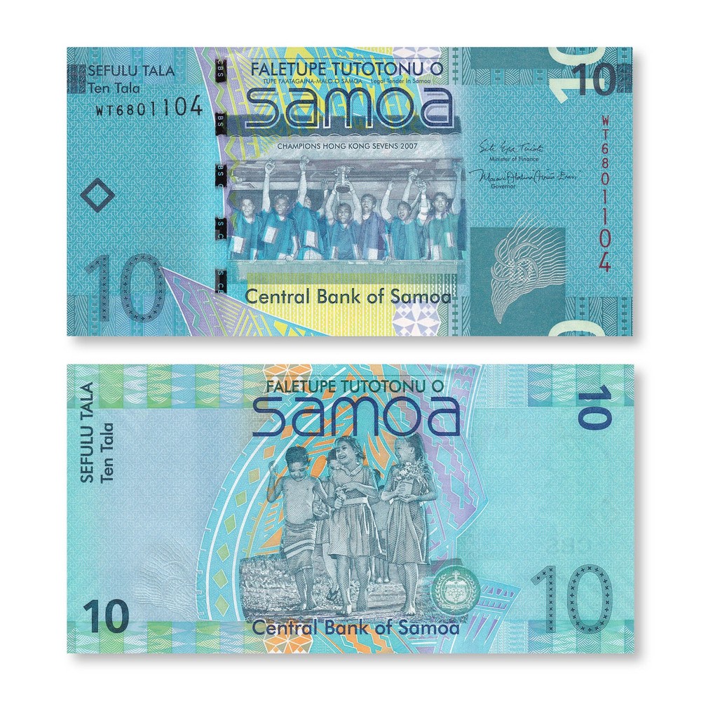 Samoa 10 Tālā, 2017, B114b, P39b, UNC