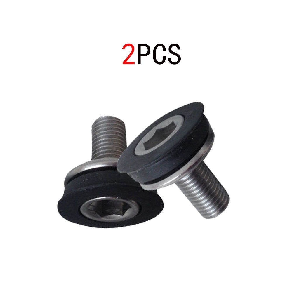 2PCS Bottom Bracket Nuts Screw For Ordinary Square Hole Bottom Axle Steel