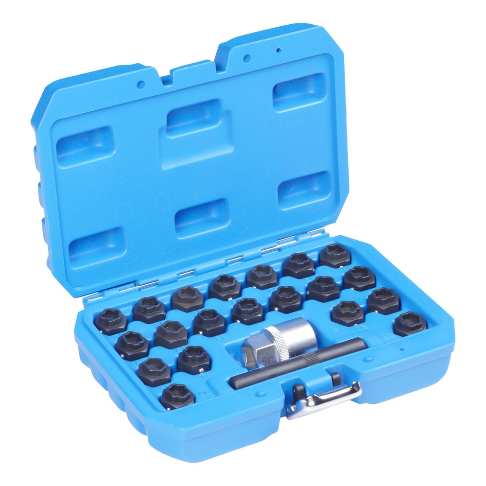 22pc Wheel Locking Key Bolt Nut Removal Set Master Key Kit For BMW F Series