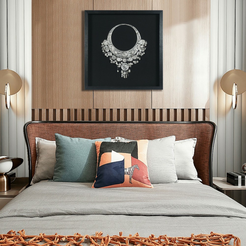 Tribal Grand Necklace Shadow Box Wall Décor