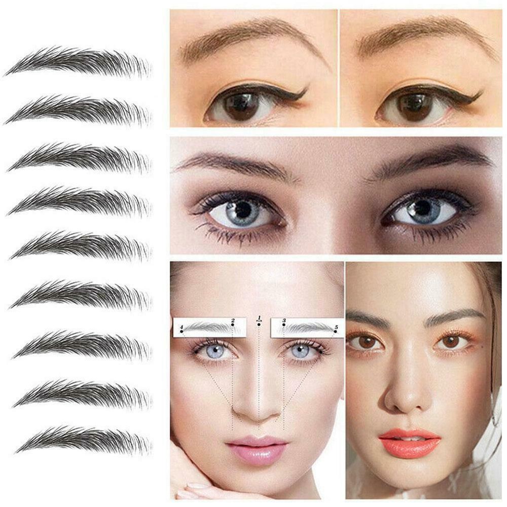 3D Imitation Ecological Long Lasting False Tattoo Stickers Eyebrows Waterproof