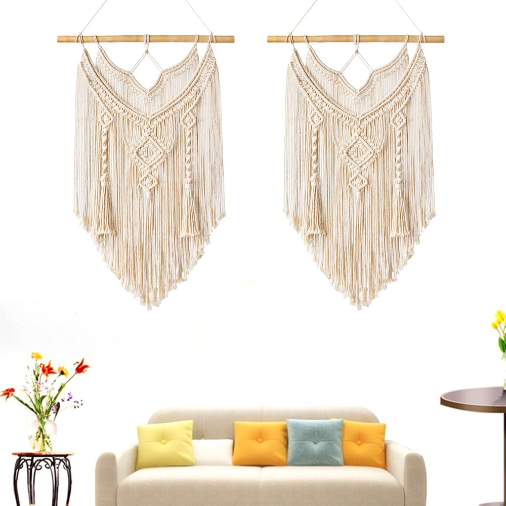 Macrame Wall Hanging Tapestry Wall Decors Boho Chic Woven Home Decor US