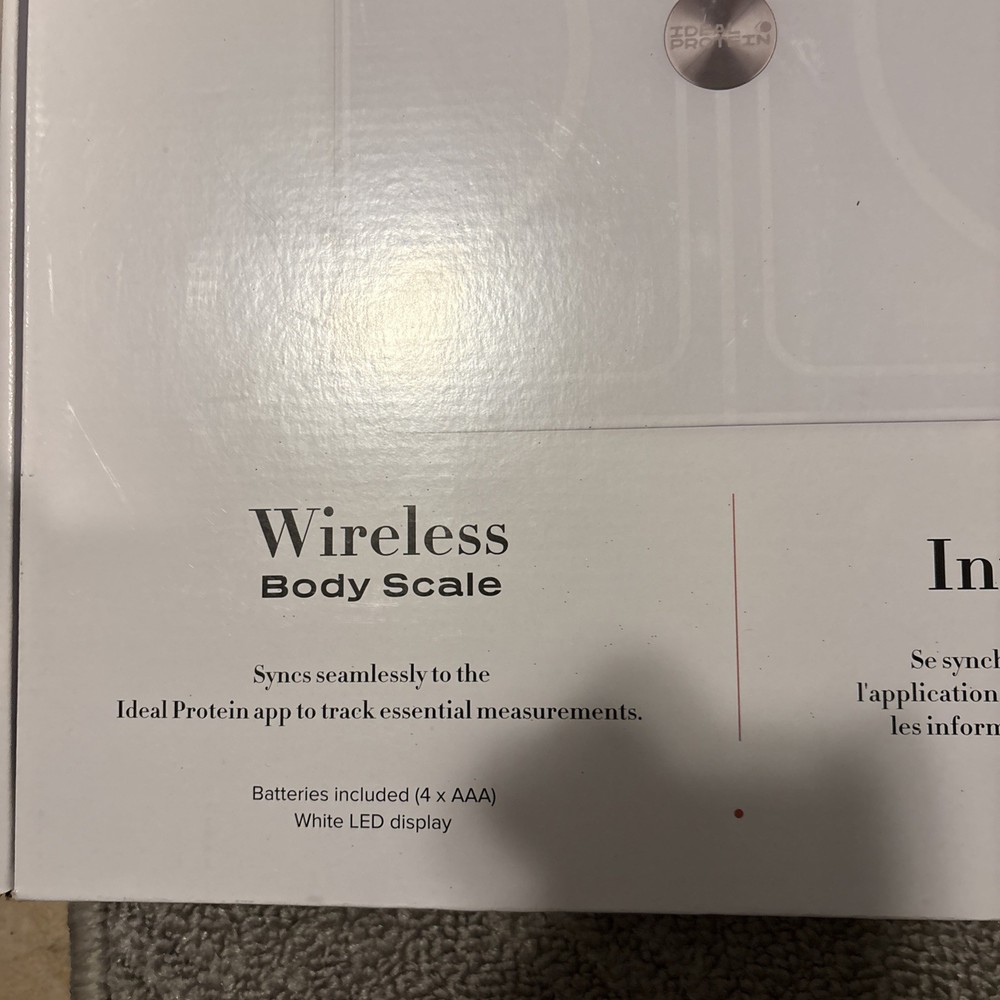 Ideal Protein Wireless Body Scale syncs perfectly with Ideal Protein App