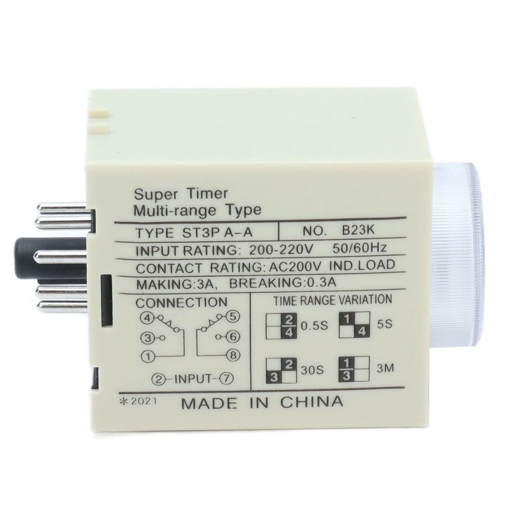 (DC24V)BERM Time Relay Adjustable Power On Timer Delay Accessory Replacement