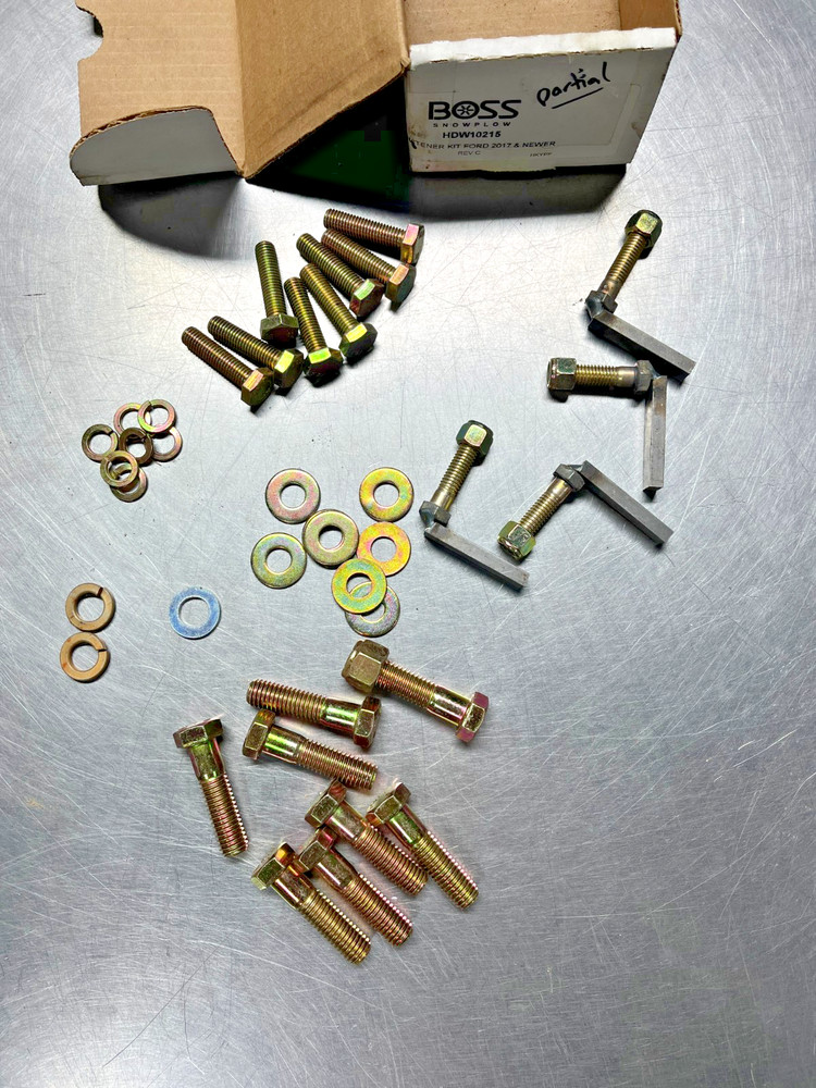 HDW10215   BOSS Snowplow  PARTIAL Fastener KIT