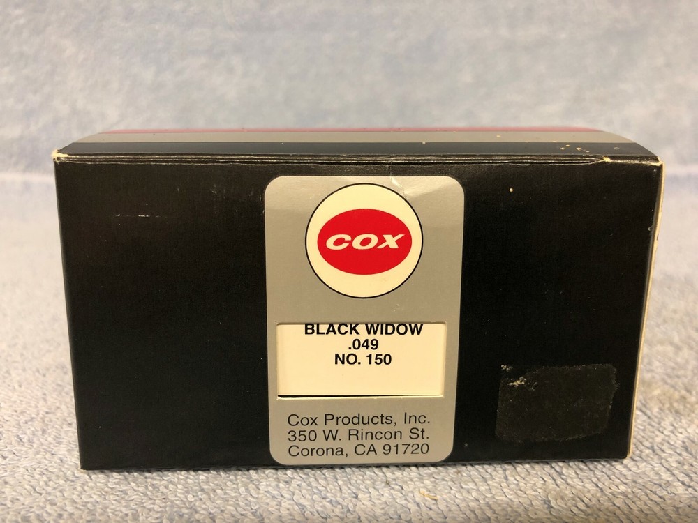 Vintage Cox .049 Airplane Engine #150 Black Widow