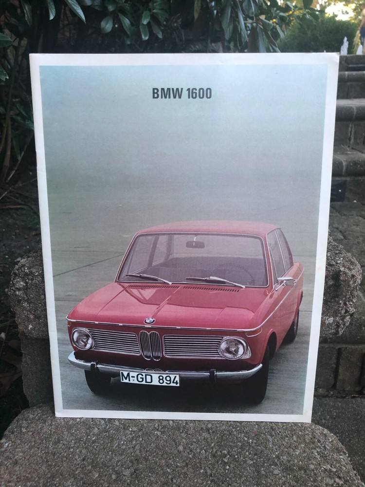 1967 BMW 1600 Original Car Sales Brochure Catalog...German Text