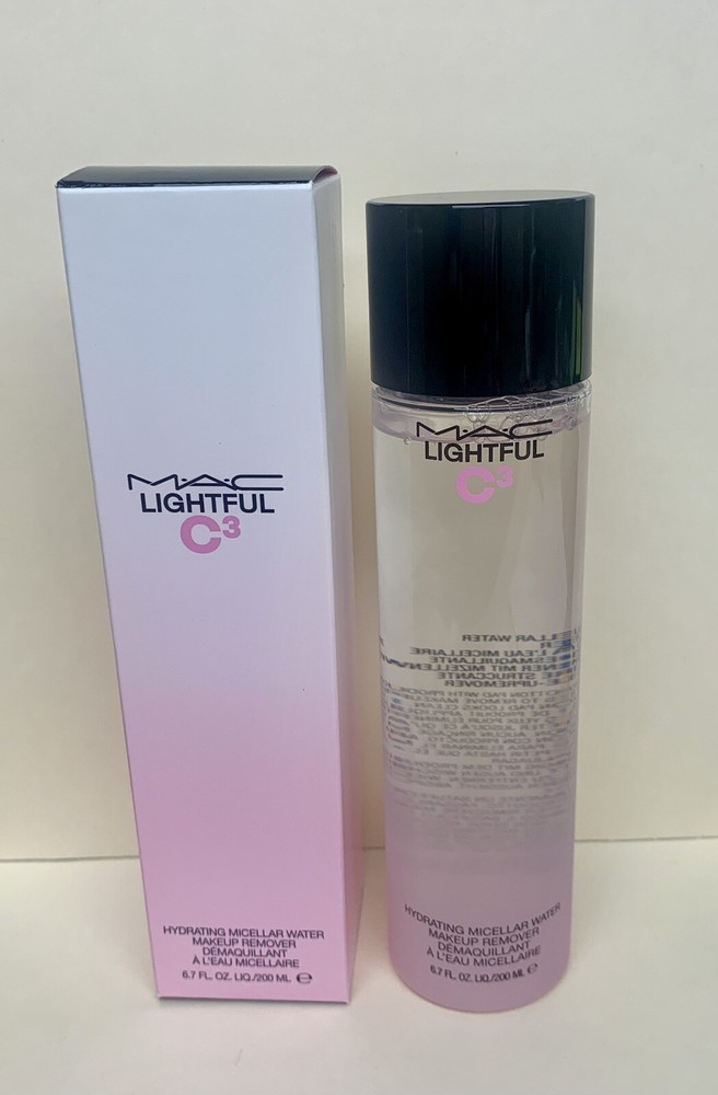 MAC Lightful C3 Hydrating Micellar Water Makeup Remover 6.7 oz/200ml NEW