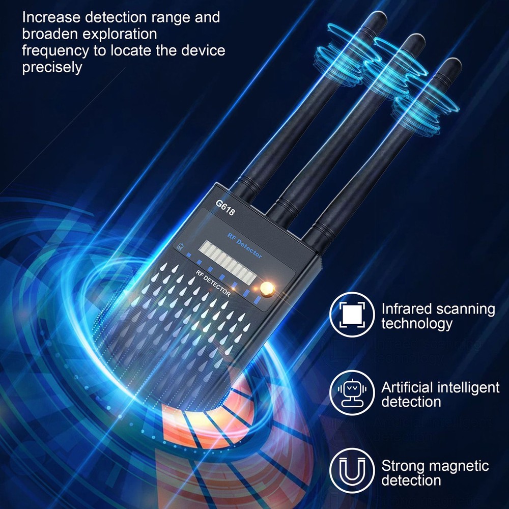 G618 RF Detector Bug WiFi Camera Finder GPS Wireless Scanner New