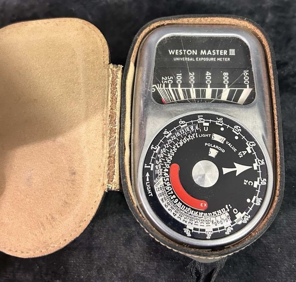 Vintage Weston Master III Universal Exposure Meter Model 737 with Case