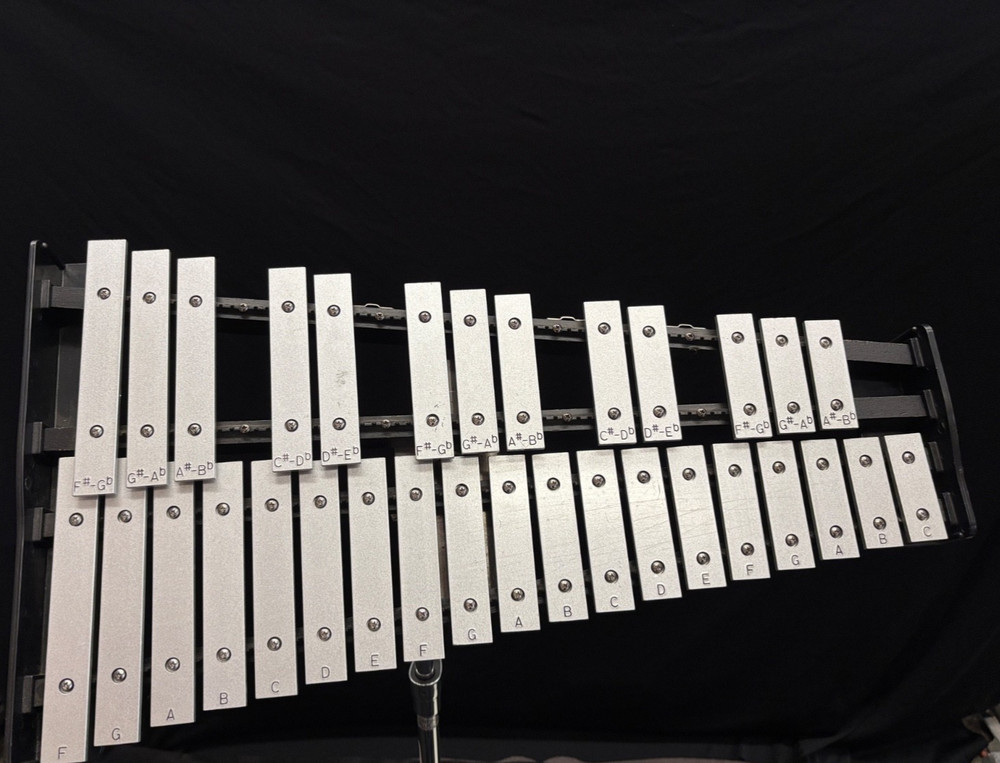 32 NOTE PERCUSSION PLUS XYLOPHONE WITH GIG BAG, STICKS, AND DRUM