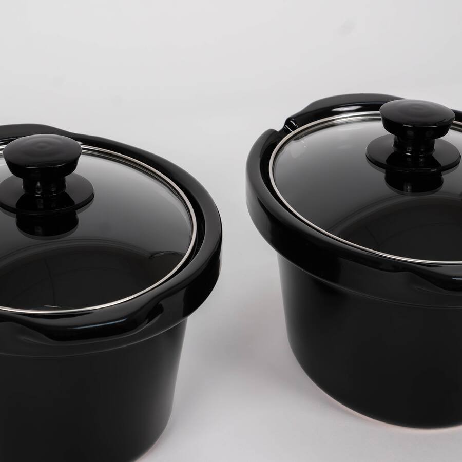 Culinary Chef CCSC3105-SS Triple Slow Cooker Buffet Server 3 x 2.5qt Pots Silver