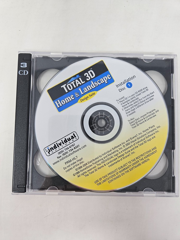 Total 3D Home &Landscape PC CD-ROM 2004