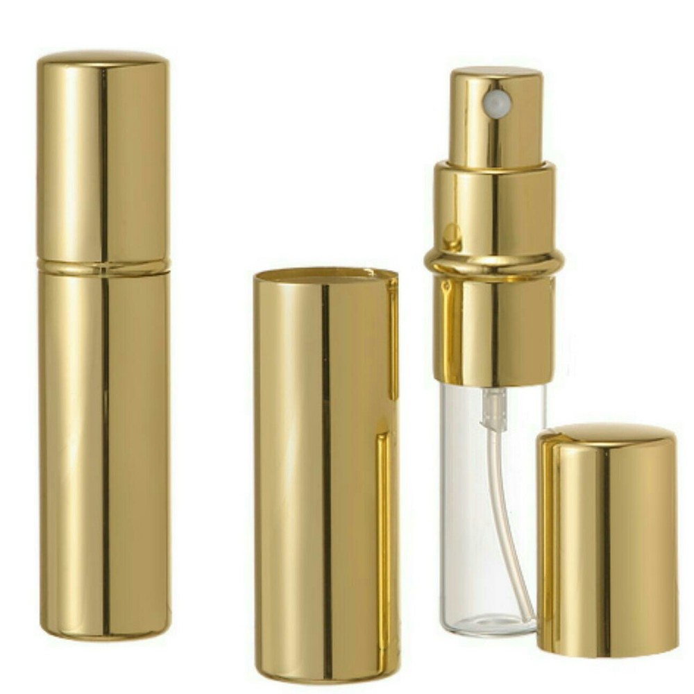 10ml Empty Atomizer Refillable Perfume Travel Size Glass & Aluminum Spray Bottle