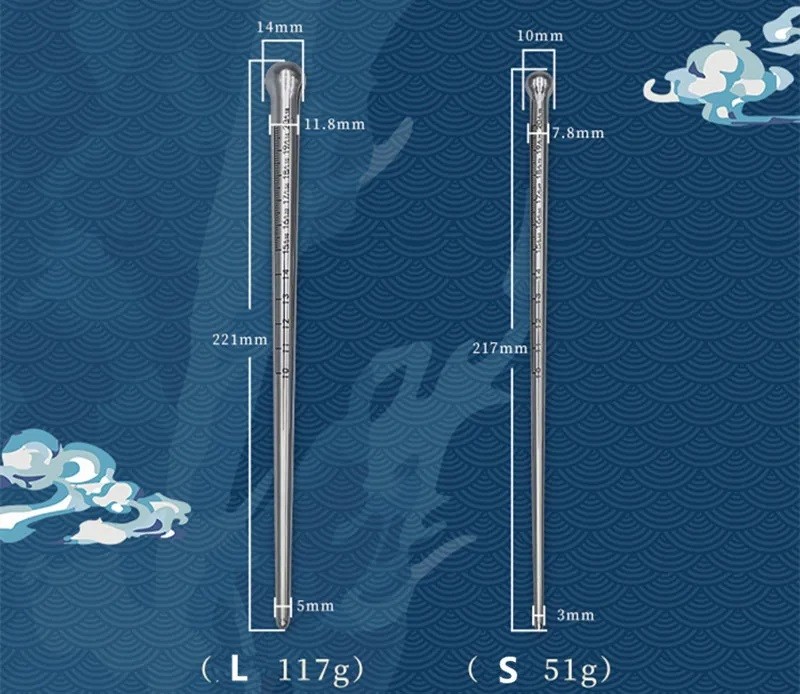 Stainless Steel Dilator Sounding Metal Urethral Stretching Penis Solid Plug