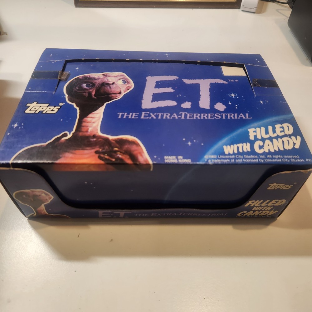 1982 Topps E.T. Movie Candy Head Display Box - Empty Box