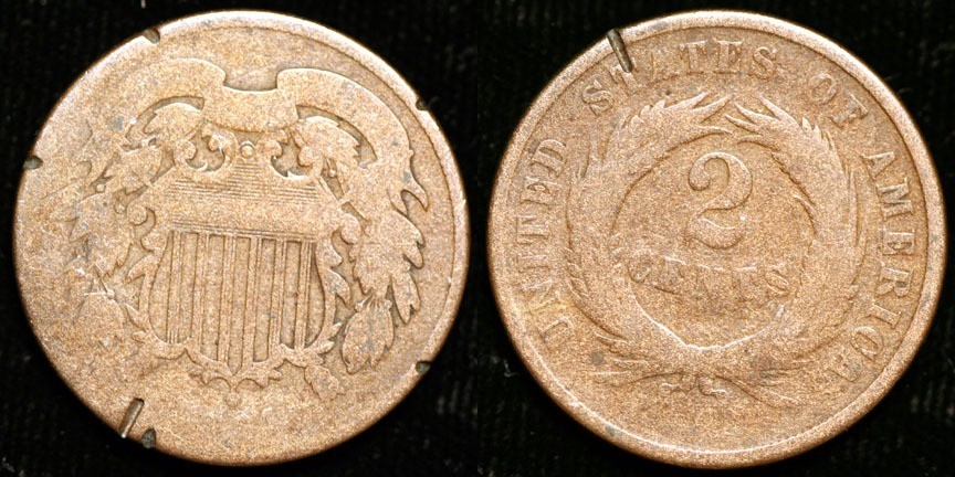 1864  Two Cent Piece