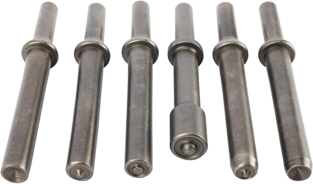 7 Pcs Smoothing Pneumatic Air Hammer Rivet Bits Air Chisel Bits Tool with Spring