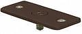 Dark Bronze Optional Flat Hand Rail adaptor Plate for Hand Railing Bracket