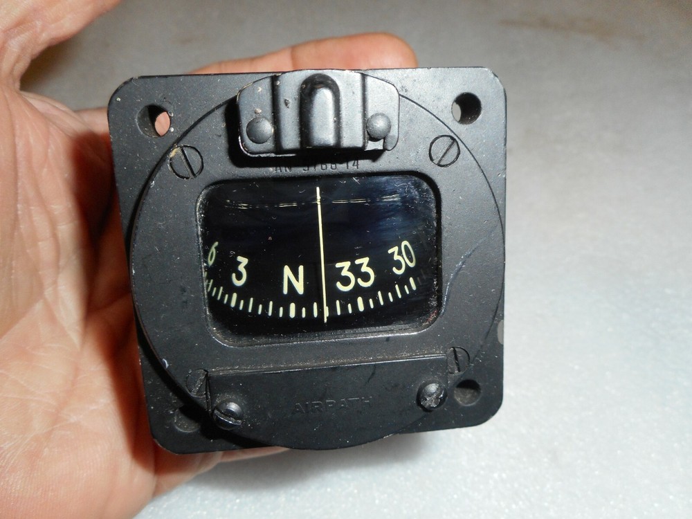 Vintage Boeing B52 Bomber Airpath Compass Gauge Army Surplus