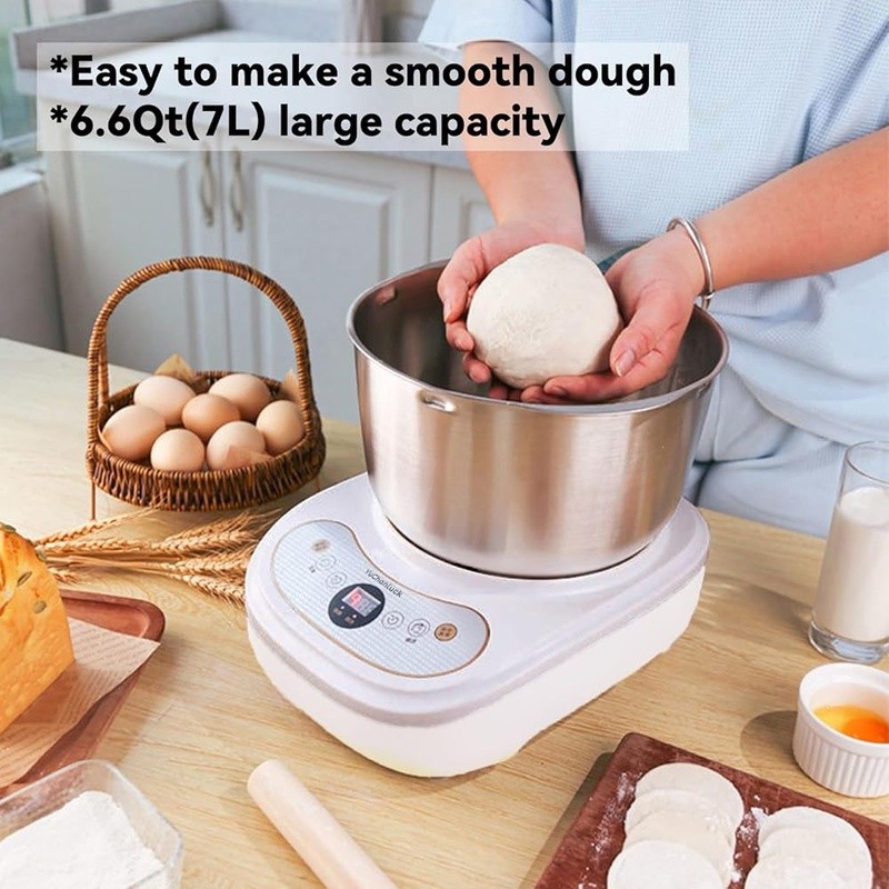 7L Dough Mixer W/ Constant Temperature Fermentation & Auto Shut Off Function New