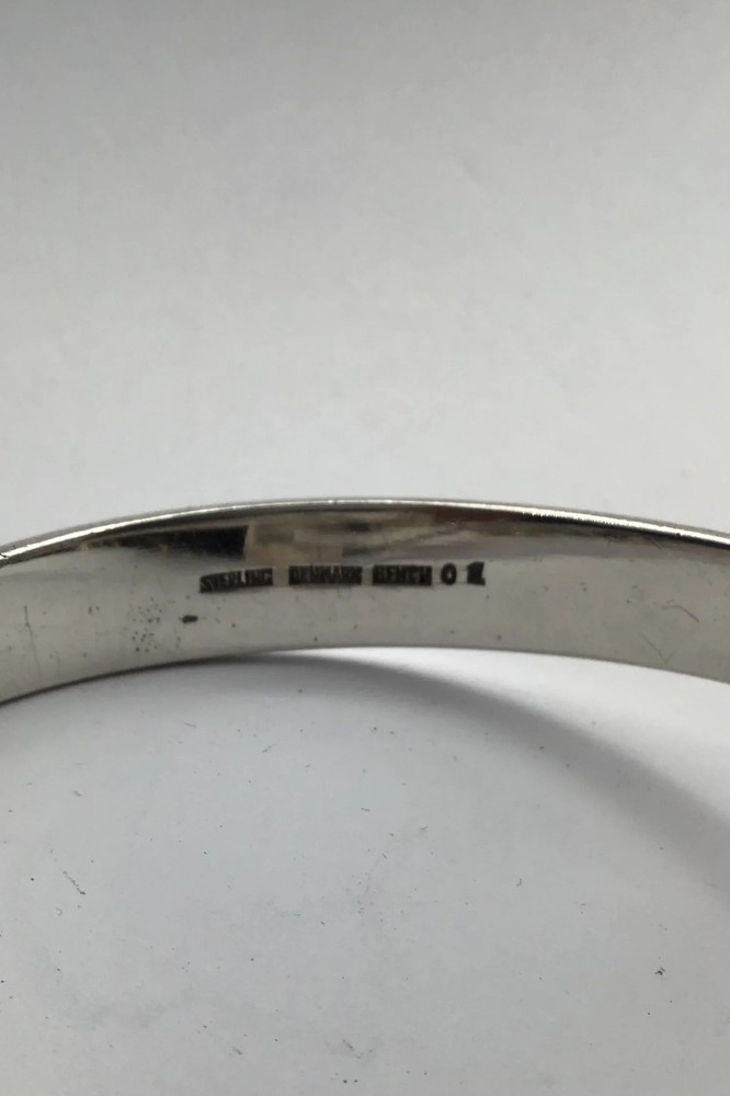 Bent Knudsen Sterling Silver Bangle (Amethyst)