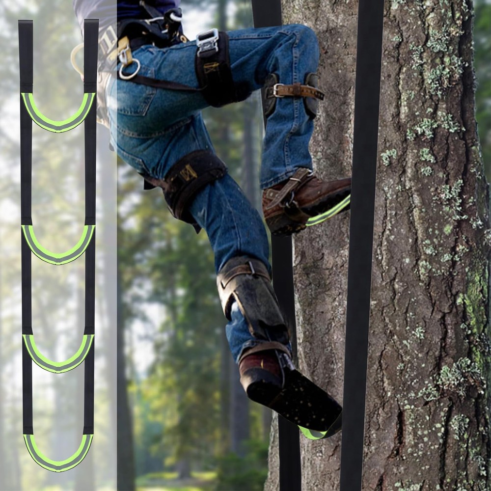 3-Step Climbing Stick Aider Heavy Duty Climbing Aider Hunting Saddle Platform